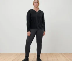 Blusenshirt, schwarz