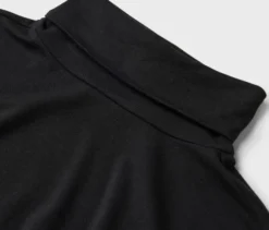 Body mit Stehkragen, schwarz