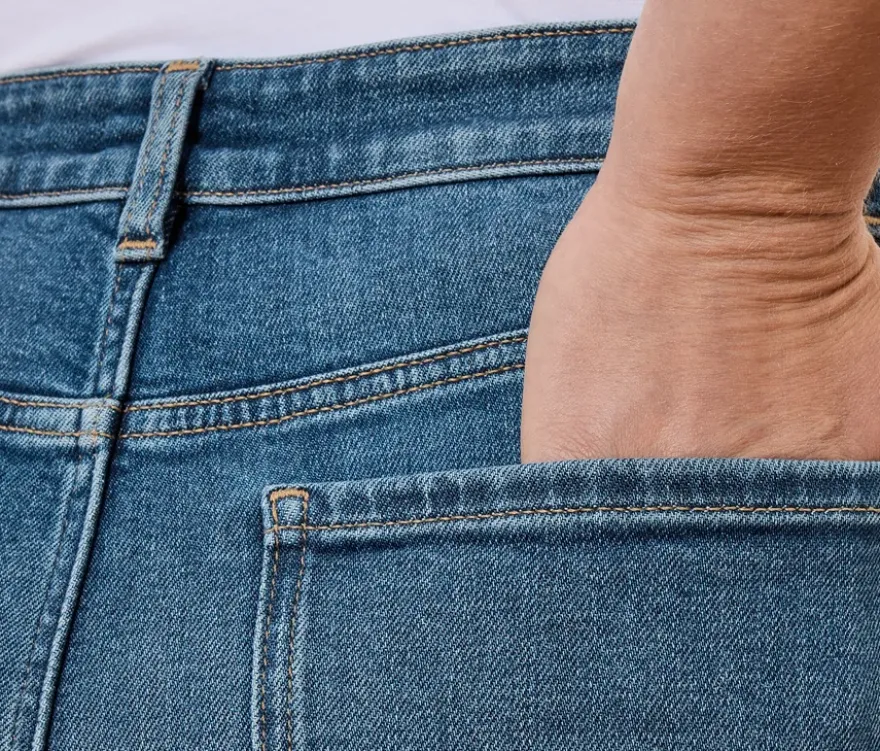 Bootcut Jeans – Fit »Lou«, mid blue