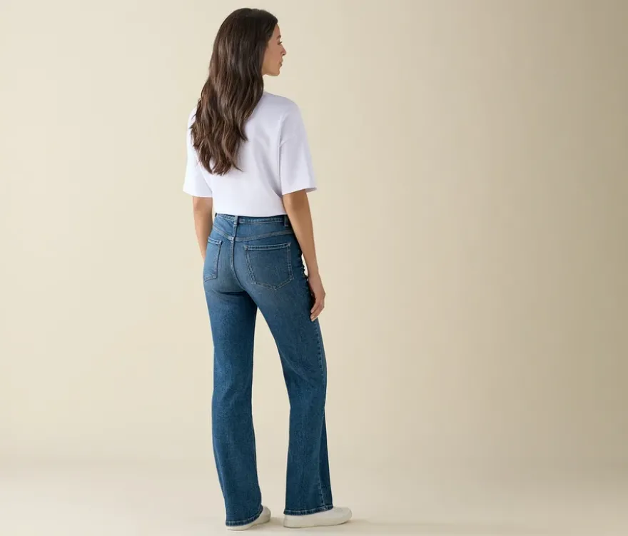 Bootcut Jeans – Fit »Lou«, mid blue