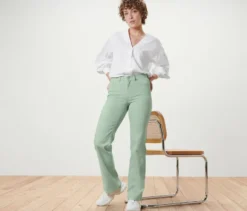 Bootcut Jeans – Fit »Lou«, mintgrün