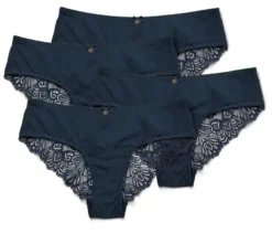 4 Brazilslips, dunkelblau
