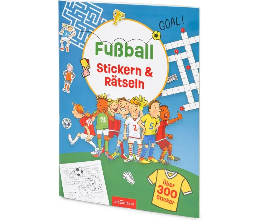 Buch »Fußball – Stickern & Rätseln«