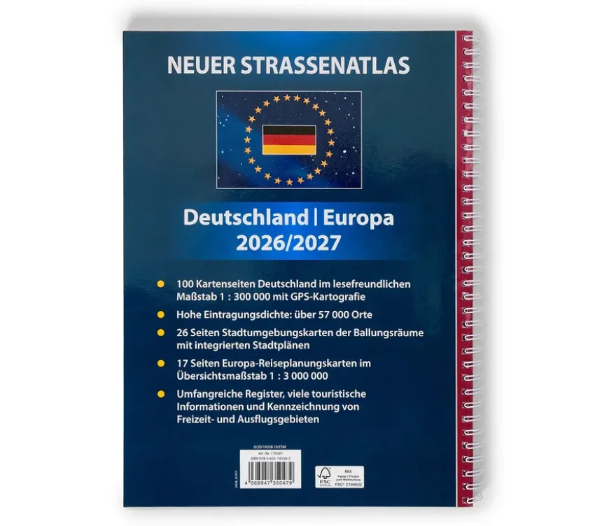 Buch »Neuer Straßen-Atlas Deutschland/Europa 2026/2027«