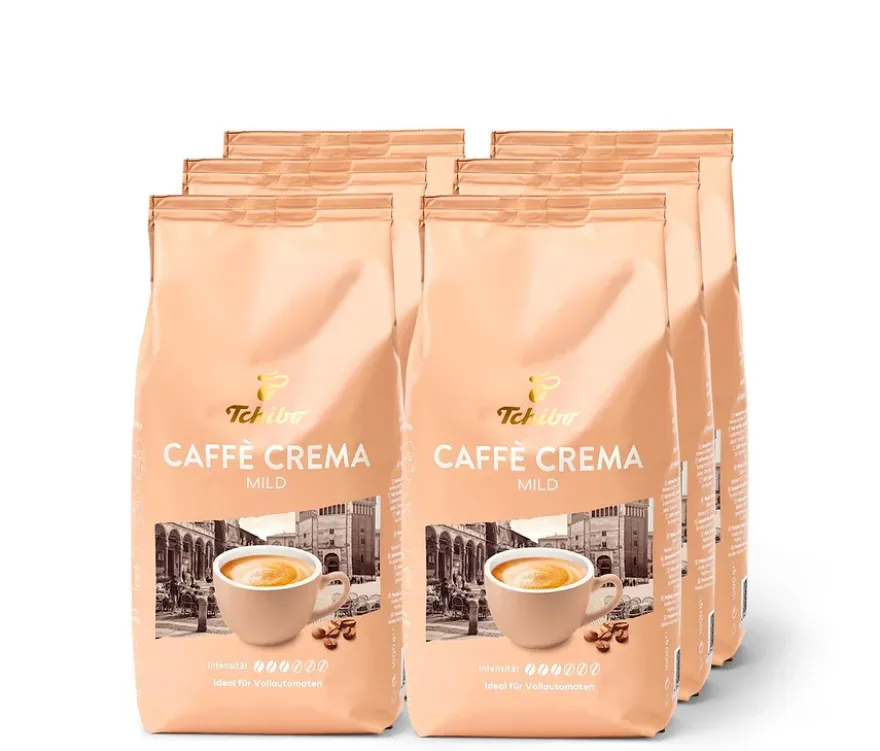 Caffè Crema Mild - 6 x 1 kg Ganze Bohne