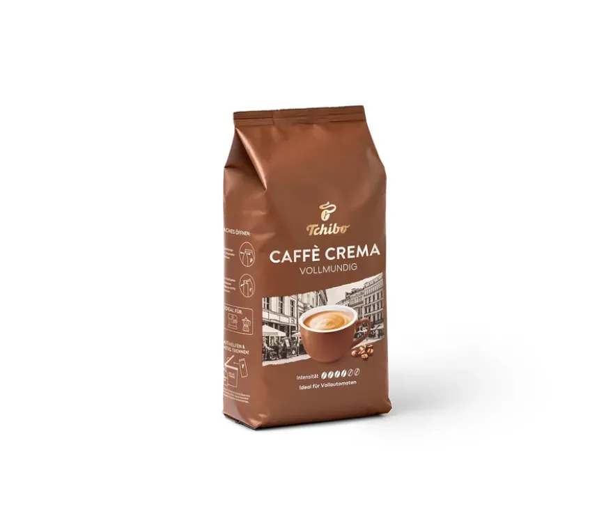 Caffè Crema Vollmundig - 8 x 1 kg Ganze Bohne