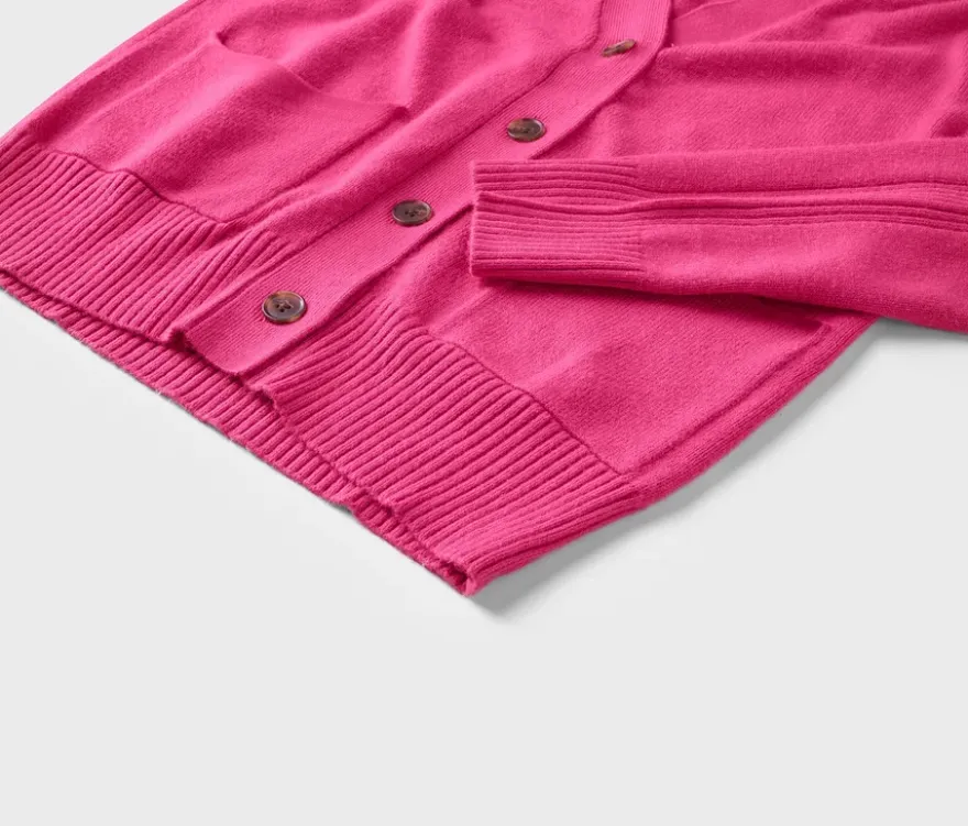 Cardigan, fuchsia