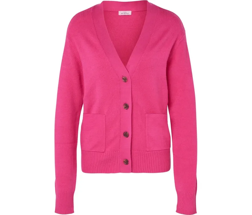 Cardigan, fuchsia