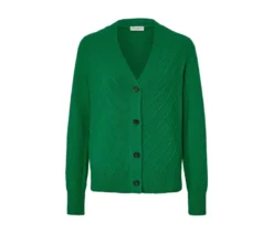 Cardigan mit Strickstruktur, grün