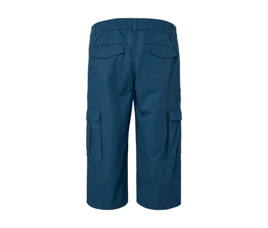 Cargo-Bermuda in 3/4-Länge, blau