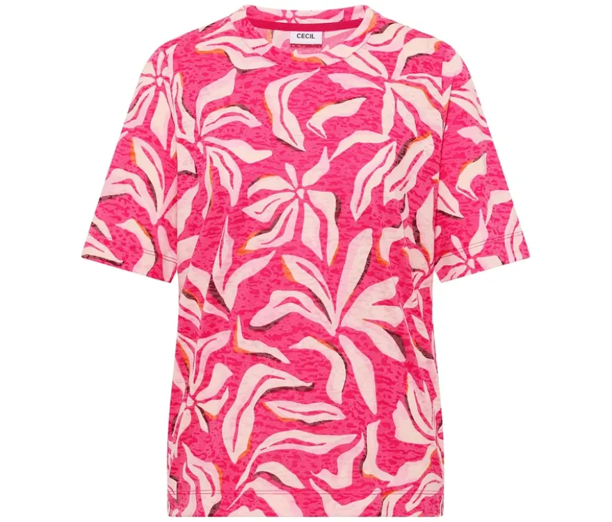 CECIL Kurzarmshirt, rosa