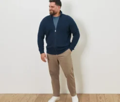 Chino, große Größen, beige