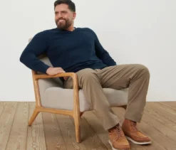 Chino, große Größen, beige