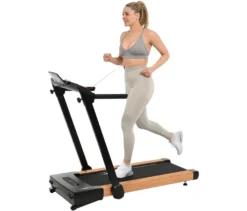 Christopeit Laufband 2 in 1 in Holzoptik