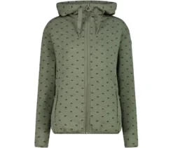 CMP Damen-Fleece-Jacke mit Kapuze, avocado