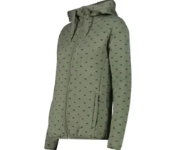 CMP Damen-Fleece-Jacke mit Kapuze, avocado