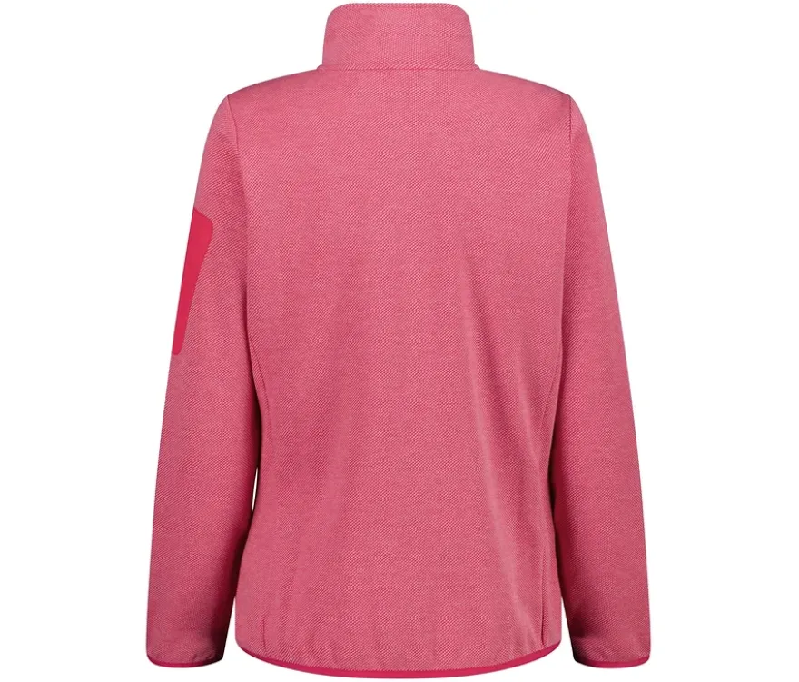 CMP Damen-Knit-Tech-Fleece, magenta-weiß