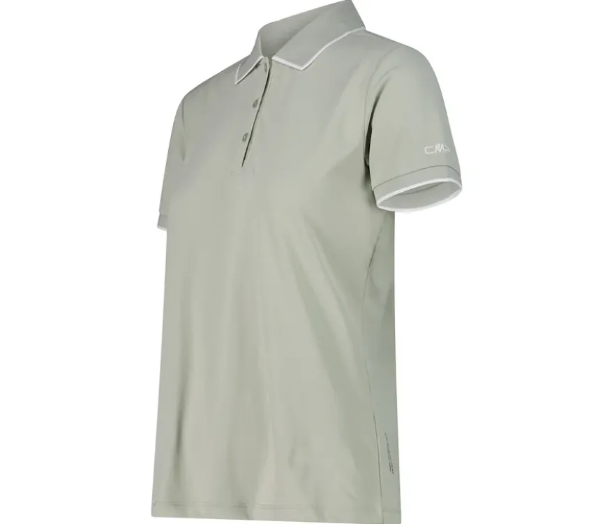 CMP Damen-Poloshirt aus Stretch-Piqué, pistazie