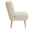 Cocktail-Sessel »Fiona«, Cordstoff creme