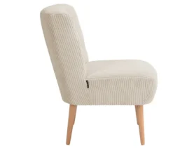 Cocktail-Sessel »Fiona«, Cordstoff creme