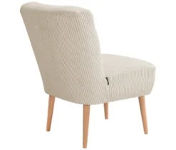 Cocktail-Sessel »Fiona«, Cordstoff creme