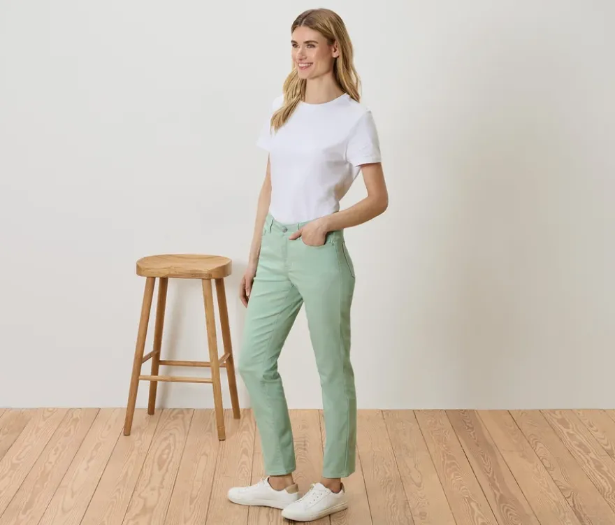 Colored Jeans ‒ Fit »Emma«, mint