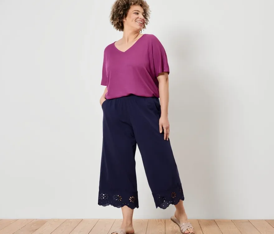 Culotte mit Stickerei