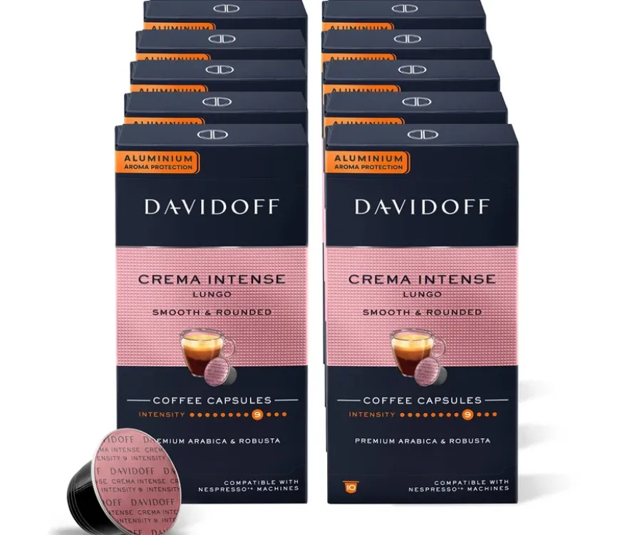 DAVIDOFF CAFÉ Crema Intense Lungo - 10 x 10 Kapseln