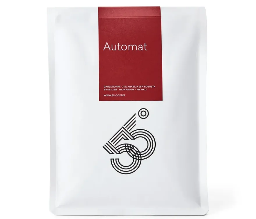 55 Degrees - Automat Caffè Crema - 1 kg Ganze Bohne