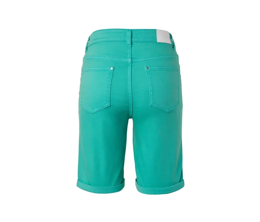 Denim Shorts ‒ Fit »Lea«, aqua