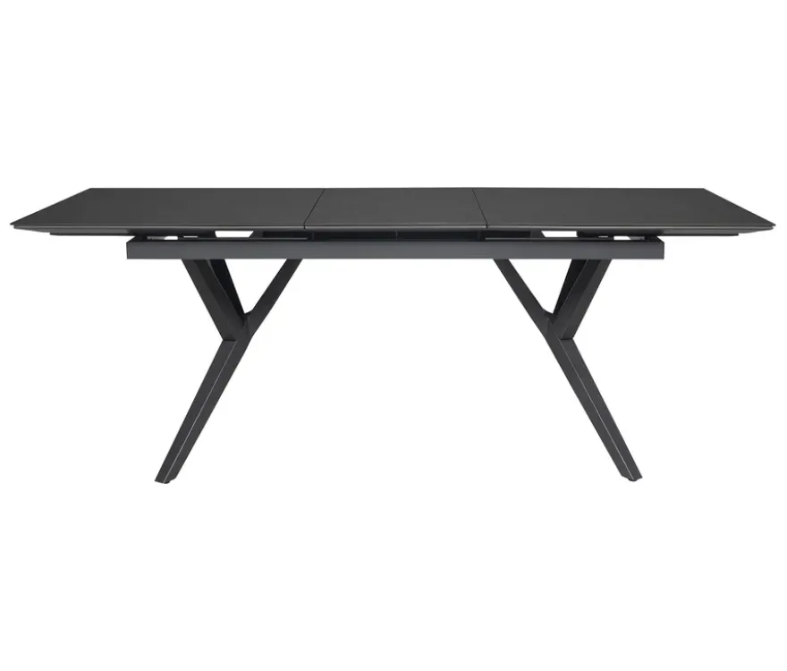 deVries Ausziehtisch, 160/210, Gabel-Tischgestell, anthrazit