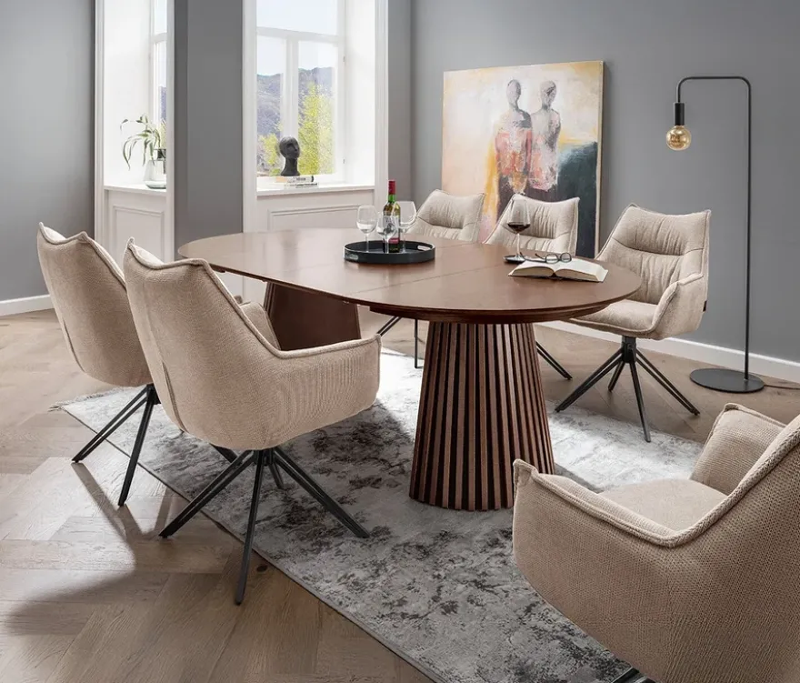 deVries Diningsessel »Ginosa«, drehbar, beige