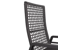 deVries Dining-Set, steingrau/rope