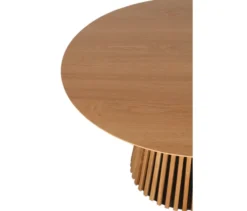 deVries Esstisch »Oria«, 120 cm, Eiche naturfaben und 4 Stühle »Matera«, dunkelbraun