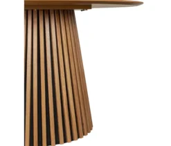 deVries Esstisch »Oria«, 120 cm, Eiche naturfaben und 4 Stühle »Matera«, dunkelbraun
