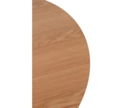 deVries Esstisch »Oria«, 120 cm, Eiche naturfaben und 4 Stühle »Matera«, dunkelbraun