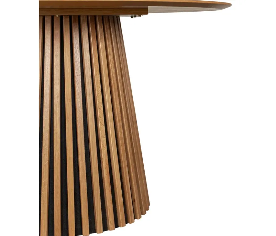 deVries Esstisch »Oria«, 120 cm, Eiche naturfaben und 4 Stühle »Matera«, beige