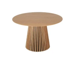 deVries Esstisch »Oria«, 120 cm, Eiche naturfaben und 4 Stühle »Matera«, beige