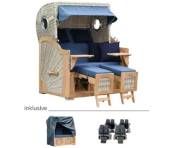 deVries Strandkorb, Teak, XL