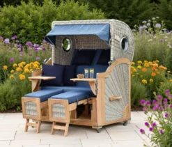 deVries Strandkorb, Teak, XL