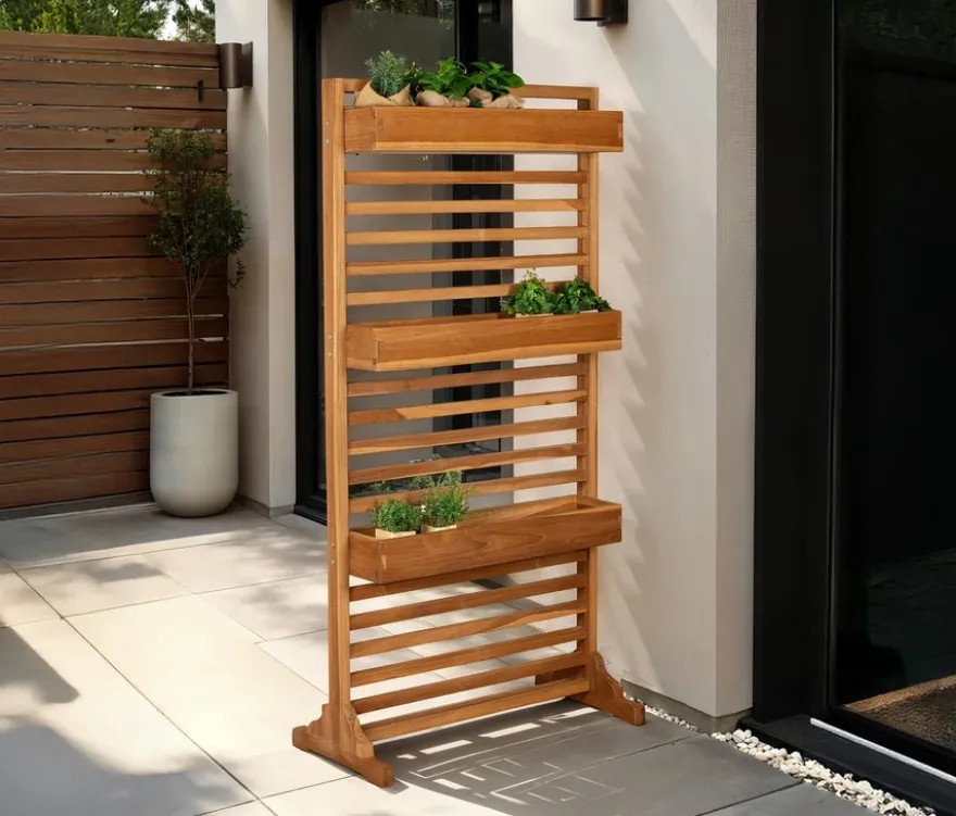 deVries Teak-Sichtschutz