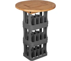 deVries Teak-Tischplatte für Getränkekisten