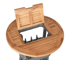 deVries Teak-Tischplatte für Getränkekisten