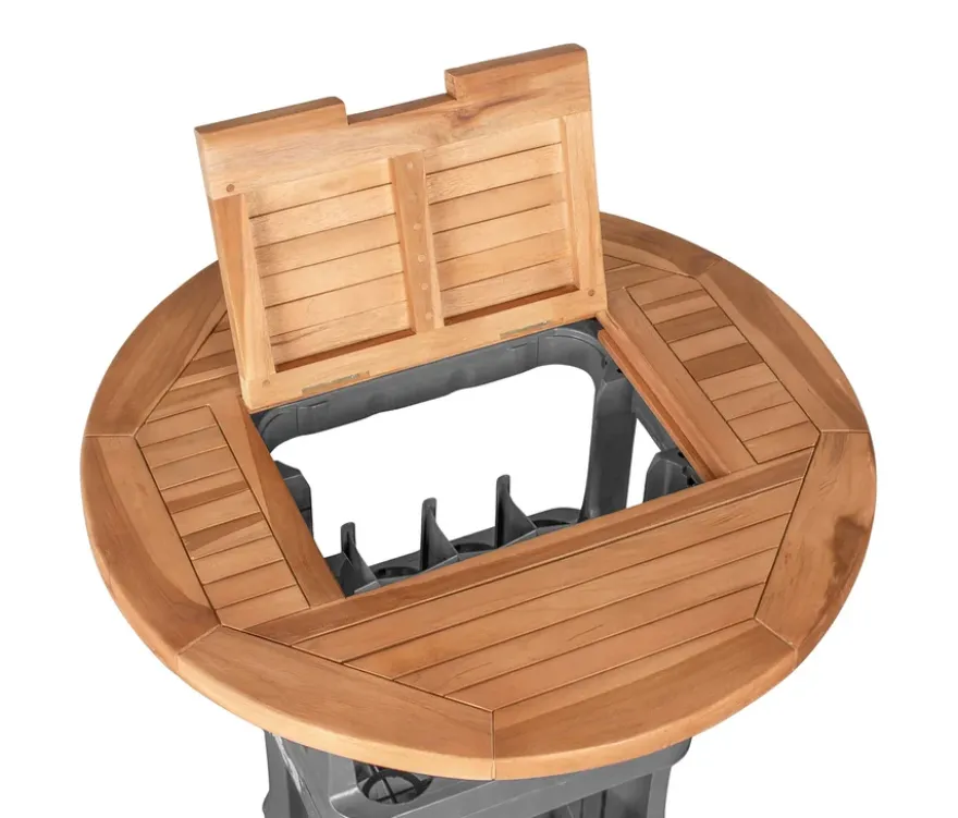 deVries Teak-Tischplatte für Getränkekisten