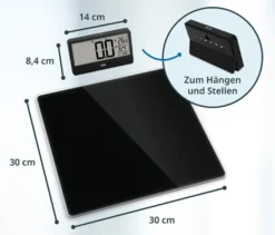 Digitale Personenwaage, schwarz