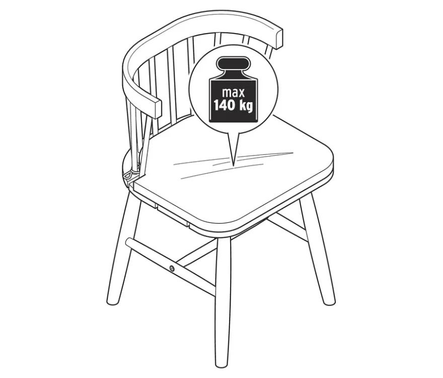 Dining-Stuhl mit Sitzpolster