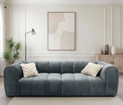 DOMO Bigsofa »Aalborg«, Sitzraster schmal, grau