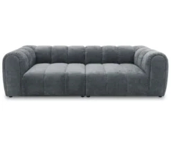 DOMO Bigsofa »Aalborg«, Sitzraster schmal, grau