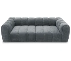 DOMO Bigsofa »Aalborg«, Sitzraster schmal, grau