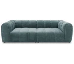 DOMO Bigsofa »Aalborg«, Sitzraster schmal, ocean/petrol